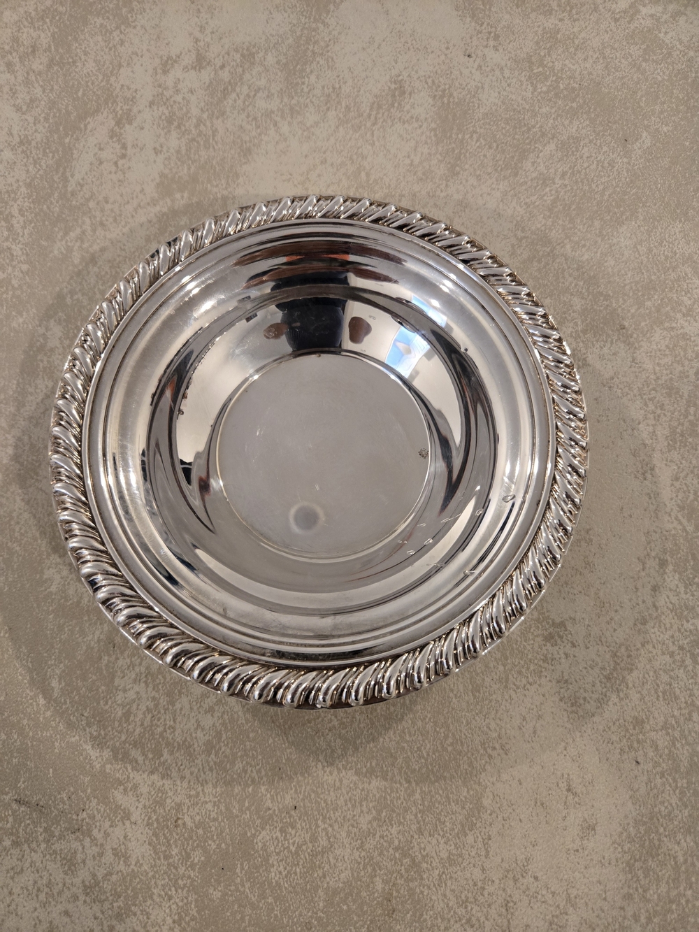 Silver Decorative Serving Bowl Silver Plate